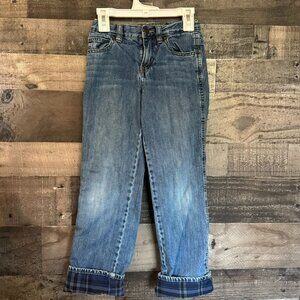 Old Navy Boys Flannel Lined Jeans - Size 7 - Discontinued Style!